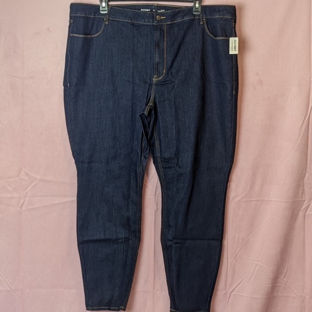 Old Navy Dark Wash High Rise Super Skinny Jeans size 26